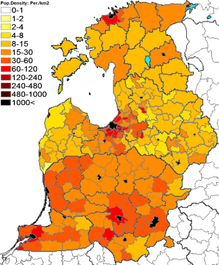 Население прибалтики по странам. Литва плотность населения карта. Прибалтика плотность населения. Плотность населения Литвы. Этническая карта Прибалтики.